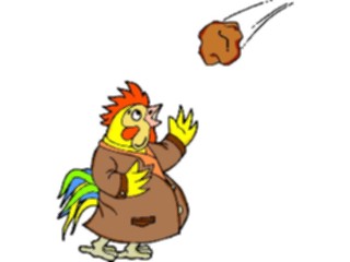 Sticker Custom Preview Image #018676 Animals Cartoons Chicken Frightened2