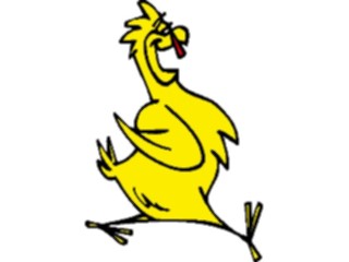 Sticker Custom Preview Image #018677 Animals Cartoons Chicken Happy