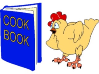 Sticker Custom Preview Image #018684 Animals Cartoons Chicken Reading Cookbook