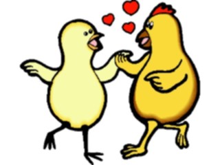 Sticker Custom Preview Image #018689 Animals Cartoons Chicks Dancing