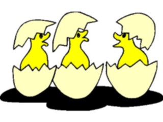 Sticker Custom Preview Image #018691 Animals Cartoons Chicks Hatching2