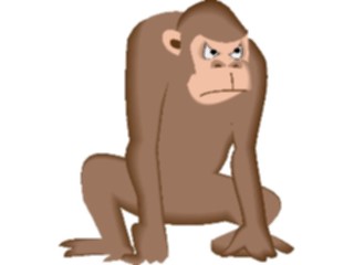 Sticker Custom Preview Image #018694 Animals Cartoons Chimp