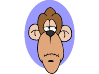 Sticker Custom Preview Image #018698 Animals Cartoons Chimp Face