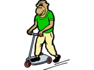 Sticker Custom Preview Image #018703 Animals Cartoons Chimpon Scooter