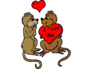Sticker Custom Preview Image #018714 Animals Cartoons Chipmunk Love