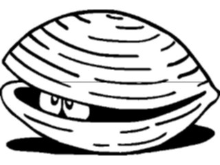 Sticker Custom Preview Image #018717 Animals Cartoons Clam1