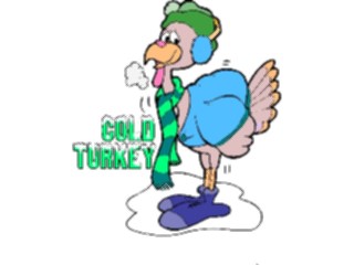 Sticker Custom Preview Image #018729 Animals Cartoons Cold Turkey
