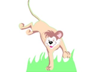 Sticker Custom Preview Image #018732 Animals Cartoons Cougar Running