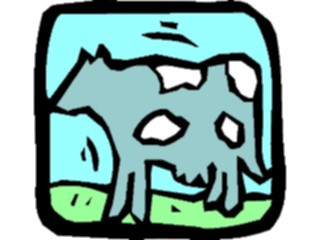 Sticker Custom Preview Image #018738 Animals Cartoons Cow05