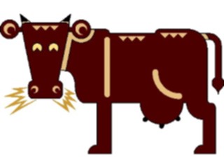 Sticker Custom Preview Image #018740 Animals Cartoons Cow07