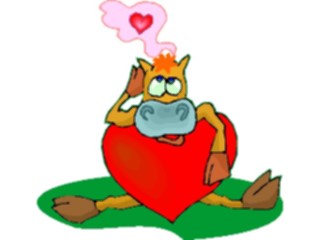 Sticker Custom Preview Image #018772 Animals Cartoons Cowin Love