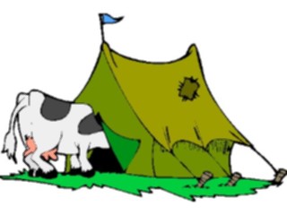 Sticker Custom Preview Image #018773 Animals Cartoons Cowin Tent