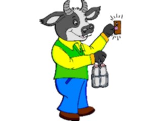 Sticker Custom Preview Image #018779 Animals Cartoons Cow Milk