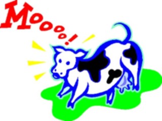 Sticker Custom Preview Image #018781 Animals Cartoons Cow M O O O O