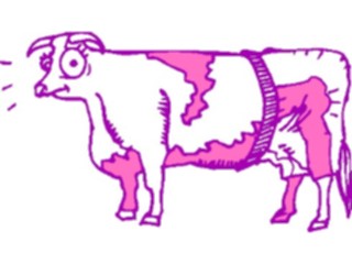 Sticker Custom Preview Image #018782 Animals Cartoons Cow Nutty