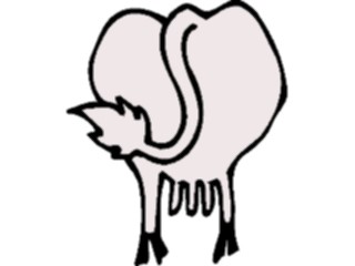 Sticker Custom Preview Image #018787 Animals Cartoons Cow Rear1