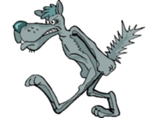 Sticker Custom Preview Image #018804 Animals Cartoons Coyote Angry