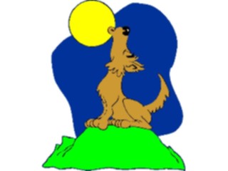 Sticker Custom Preview Image #018807 Animals Cartoons Coyote Howling2