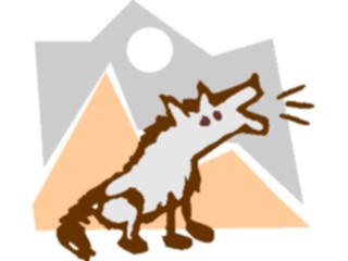 Sticker Custom Preview Image #018810 Animals Cartoons Coyotein Desert
