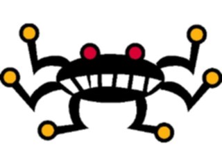 Sticker Custom Preview Image #018819 Animals Cartoons Crab Abstract