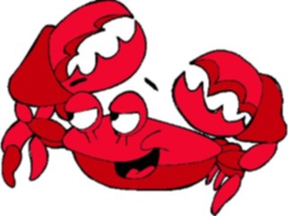 Sticker Custom Preview Image #018825 Animals Cartoons Crab Smiling