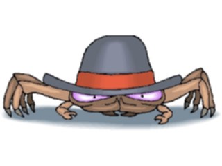 Sticker Custom Preview Image #018828 Animals Cartoons Crabwith Top Hat2