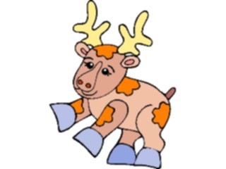Sticker Custom Preview Image #018852 Animals Cartoons Deer4