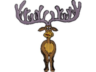 Sticker Custom Preview Image #018857 Animals Cartoons Deer Big Antlers