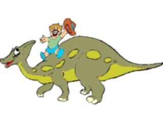 Sticker Custom Preview Image #018952 Animals Cartoons Dinosaur Boy3