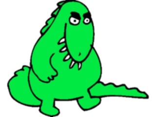 Sticker Custom Preview Image #018969 Animals Cartoons Dinosaur Overbite