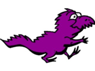Sticker Custom Preview Image #018973 Animals Cartoons Dinosaur Running1