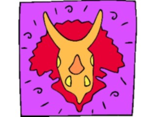 Sticker Custom Preview Image #018982 Animals Cartoons Dinosaur Skull05