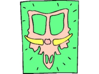 Sticker Custom Preview Image #018985 Animals Cartoons Dinosaur Skull08