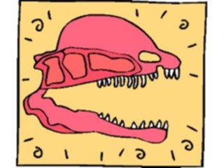 Sticker Custom Preview Image #018988 Animals Cartoons Dinosaur Skull11