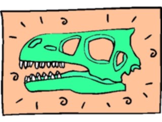 Sticker Custom Preview Image #018990 Animals Cartoons Dinosaur Skull13