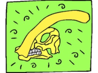 Sticker Custom Preview Image #018992 Animals Cartoons Dinosaur Skull15