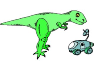 Sticker Custom Preview Image #018994 Animals Cartoons Dinosaur Space Car