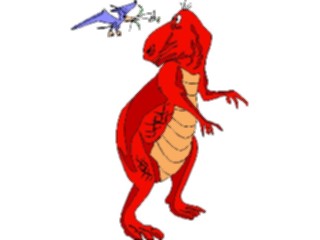 Sticker Custom Preview Image #019003 Animals Cartoons Dinosaurwith Friend