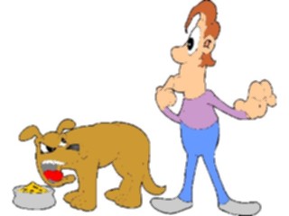 Sticker Custom Preview Image #019077 Animals Cartoons Dog Angry3