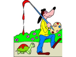 Sticker Custom Preview Image #019080 Animals Cartoons Dog Artist