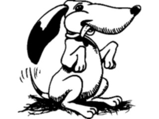 Sticker Custom Preview Image #019098 Animals Cartoons Dog Begging1
