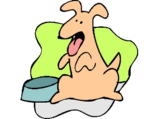 Sticker Custom Preview Image #019103 Animals Cartoons Dog Bowl02