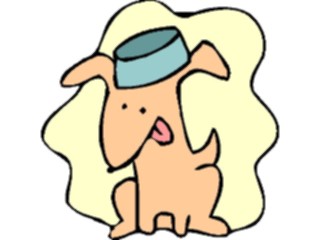 Sticker Custom Preview Image #019105 Animals Cartoons Dog Bowl04