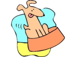 Sticker Custom Preview Image #019109 Animals Cartoons Dog Bowl08