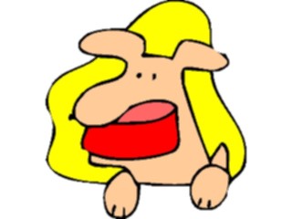 Sticker Custom Preview Image #019111 Animals Cartoons Dog Bowl10