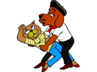 Sticker Custom Preview Image #019119 Animals Cartoons Dog Cat Romance1