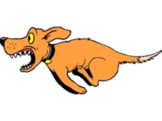 Sticker Custom Preview Image #019127 Animals Cartoons Dog Chasing