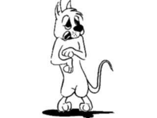 Sticker Custom Preview Image #019134 Animals Cartoons Dog Crying