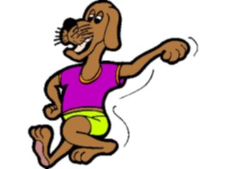 Sticker Custom Preview Image #019137 Animals Cartoons Dog Dancing2