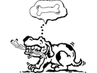 Sticker Custom Preview Image #019138 Animals Cartoons Dog Daydreaming1